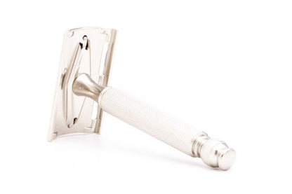 1954 Z3 Gillette Ball End Tech DE Safety Razor | Factory Nickel Revamp