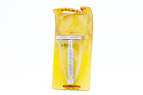1970's NOS Gillette Spiral Ball End Tech Razor 'Atleta' Argentina