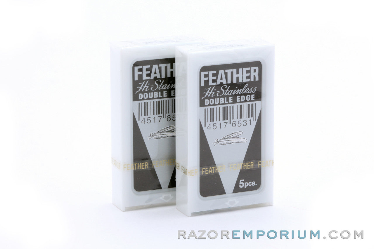 Feather Hi-Stainless Double Edge (DE) Blades