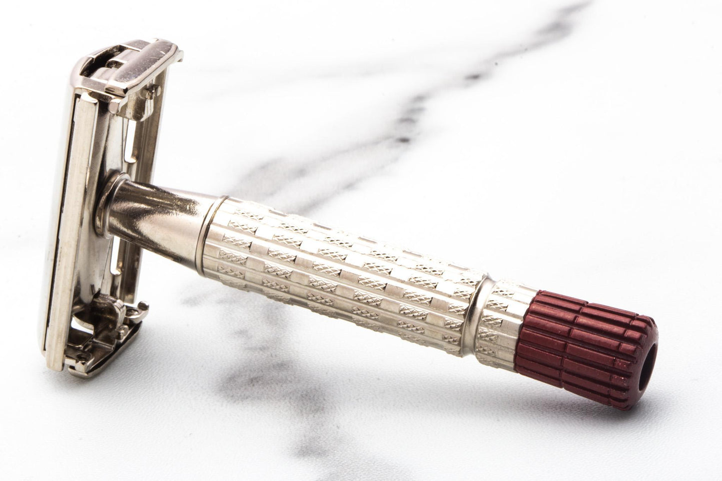 1956 B3 Gillette Red Tip TTO Super Speed Double Edge Safety Razor | Factory Nickel Revamp