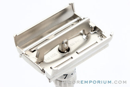 1963 Gillette Slim Adjustable DE Safety Razor Satin Nickel Revamp