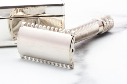 1930's Gillette NEW Big Fellow Hybrid Double Edge Safety Razor Set | Original Condition