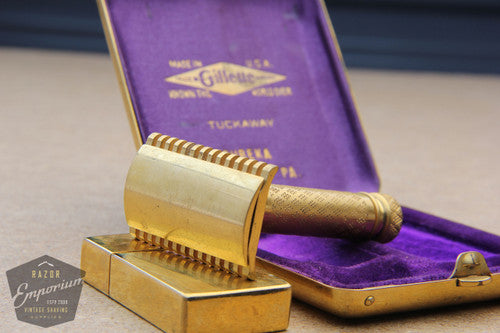 Gillette 1928 New Improved Tuckaway Style Travel DE Safety Razor Set - Scranton, PA