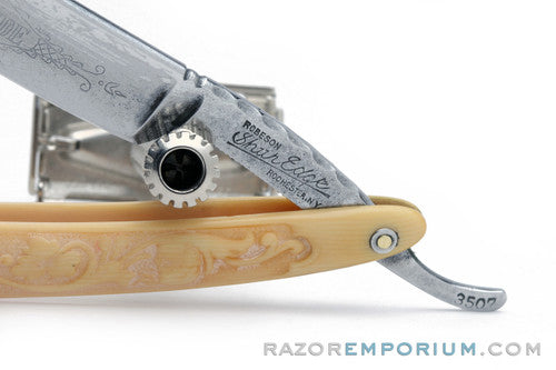 4/8" Robeson Shur Edge Hollow Ground Straight Razor | USA