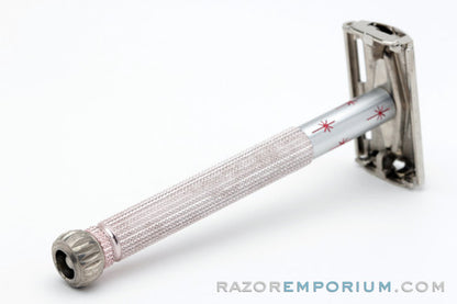 1966 Gillette L1 Pink Star Lady Gillette DE Safety Razor