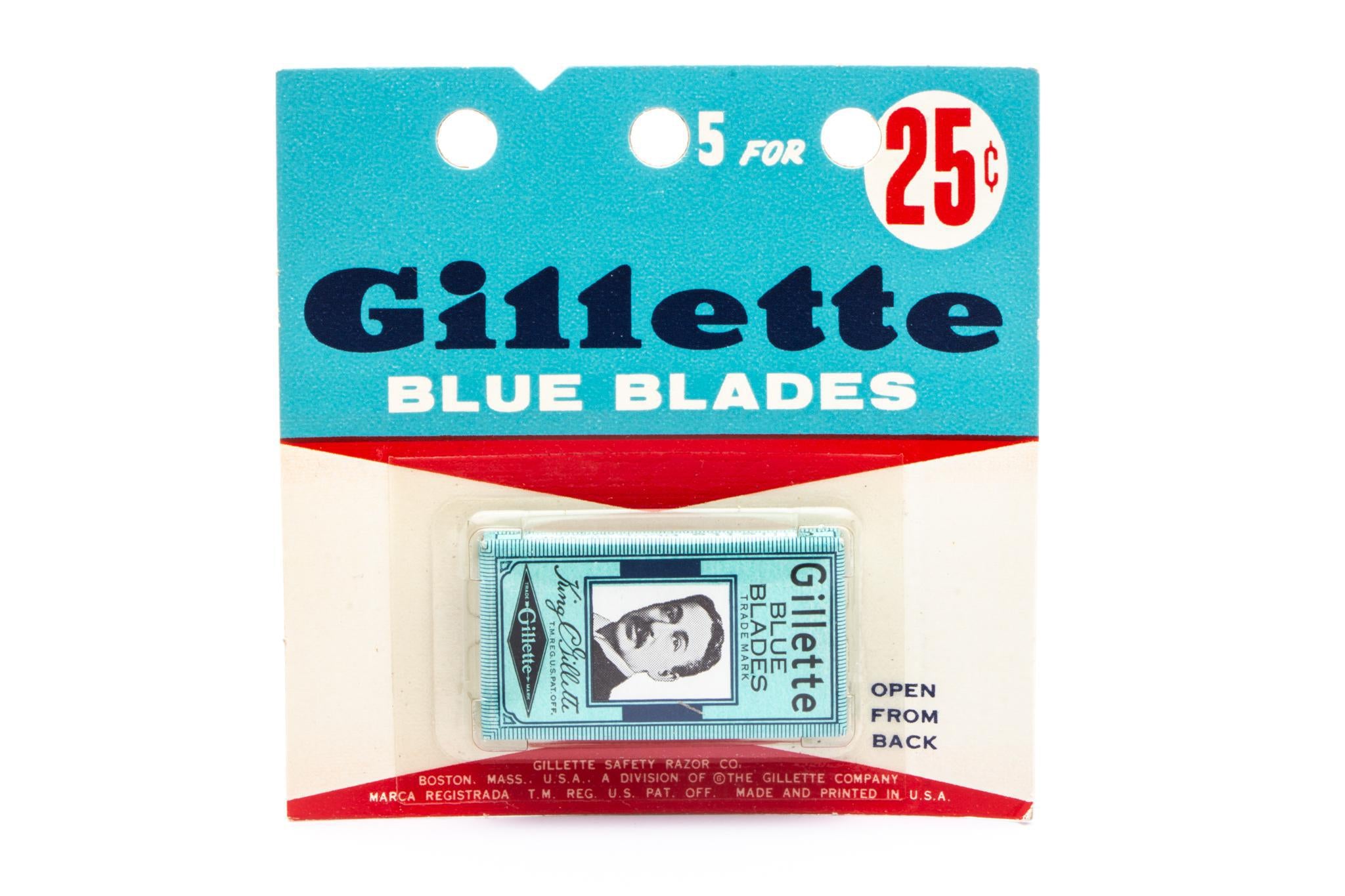 Gillette Blue Double Edge Razor Blades | New Old Stock (NOS) – Razor ...