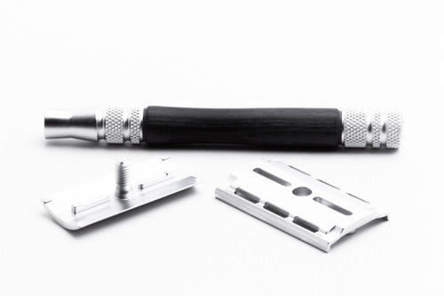 Feather Wood Handle Stainless Double Edge Razor
