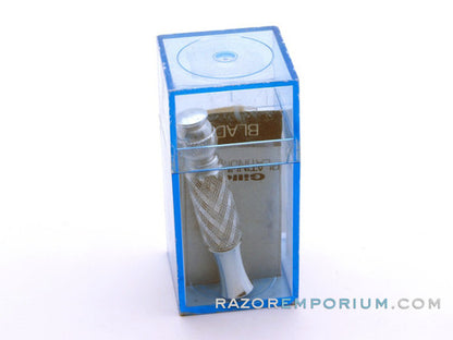 1970 P3 Gillette Ball End Tech Travel Spiral Handle Razor w/ Case