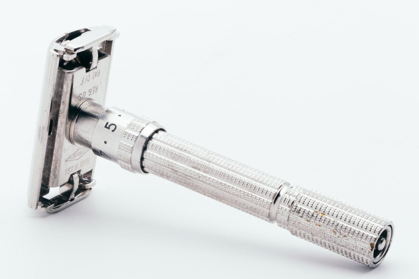 1962 H1 Gillette Slim Adjustable Double Edge Safety Razor | Original Condition