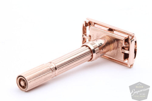 Gillette 1962 Slim Adjustable Safety Razor * Rose Gold Revamp