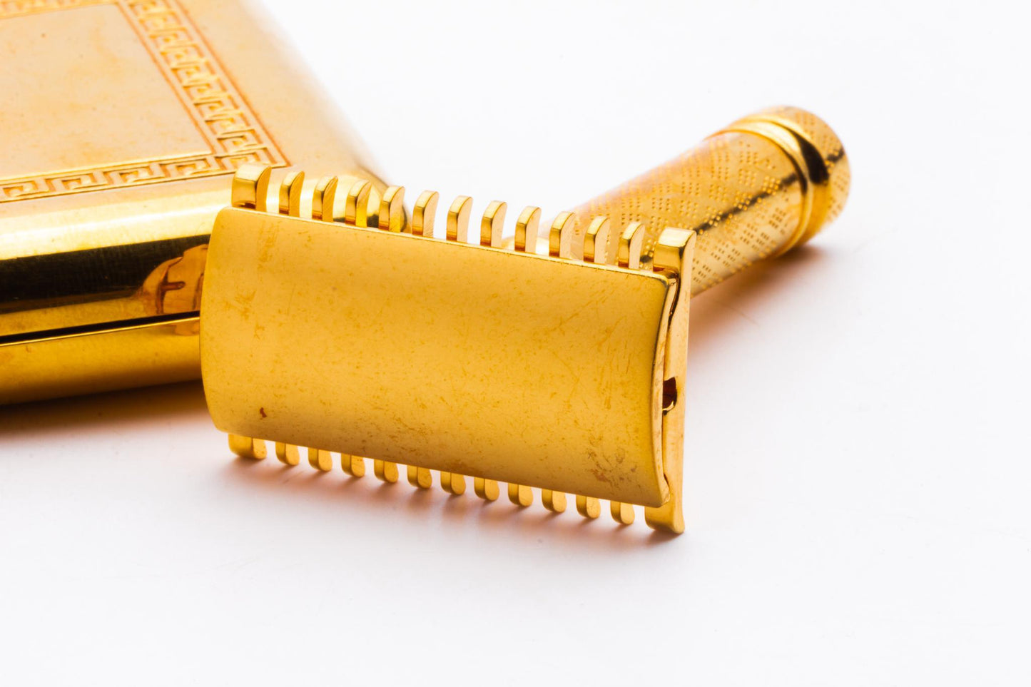 1925 Gillette New Improved Tuckaway Double Edge Travel Set | 24K Gold Revamp