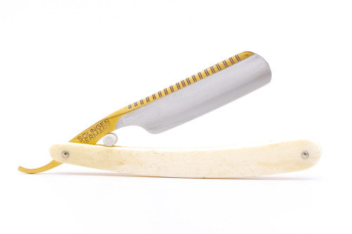 6/8" Bismarck Straight Razor | Real Bone Scales