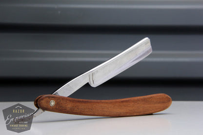5/8" Half Hollow straight edge razor | w/ Original Wood Scales