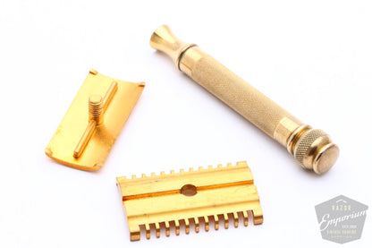 Gillette 1930s Long Comb NEW Double Edge Set | Floral Case
