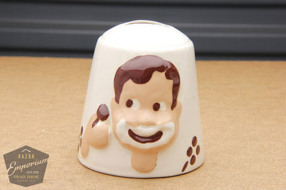 Bell-shaped Brown Haired Man Porcelain Blade Safe