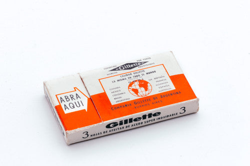 NOS 30 Gillette Super Stainless - Made in Argentina - Double Edge Razor Blades