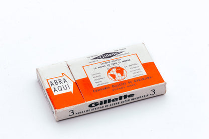NOS 30 Gillette Super Stainless - Made in Argentina - Double Edge Razor Blades