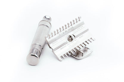 1930s Gillette NEW Short Comb  Safety Razor | Factory Nickel Revamp