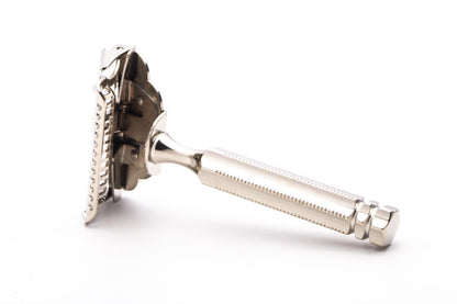 1930's Gem Jr Single Edge Safety Razor | Factory Nickel Revamp