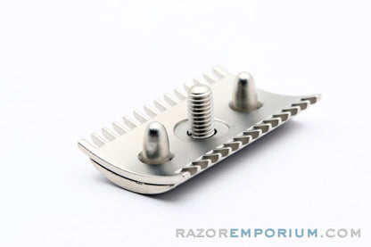 1917 Gillette Old Type Cap & Guard | Satin Nickel Revamp | Universally Threaded