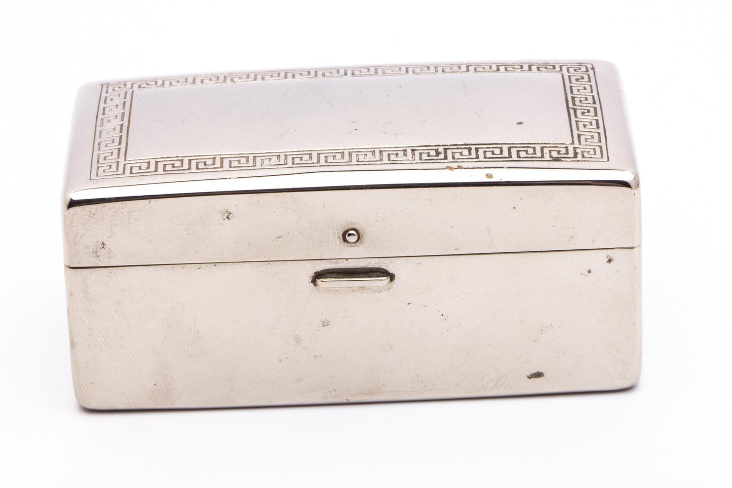 1922 Gillette Silver NEW Bostonian DE Safety Razor in Original Metal Case | Original Condition