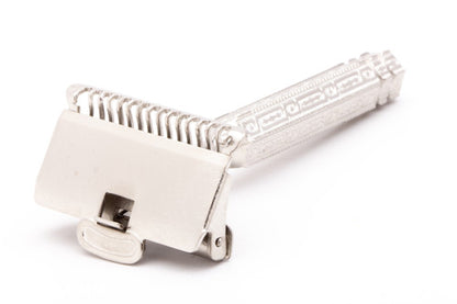 1930's British Made Ever Ready Chain Handle Style SE Safety Razor | Nickel Revamp