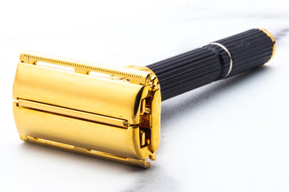 1970 P4 Gillette Super Adjustable 84mm Double Edge Safety Razor | 24k Gold Revamp