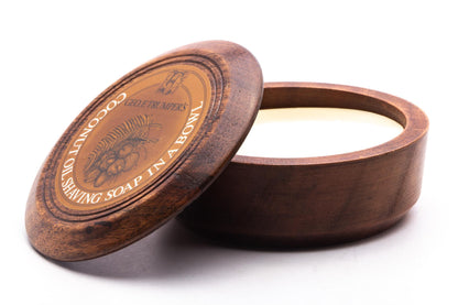 Geo F. Trumper | Coconut Oil Hard Shaving Soap in Wooden Bowl