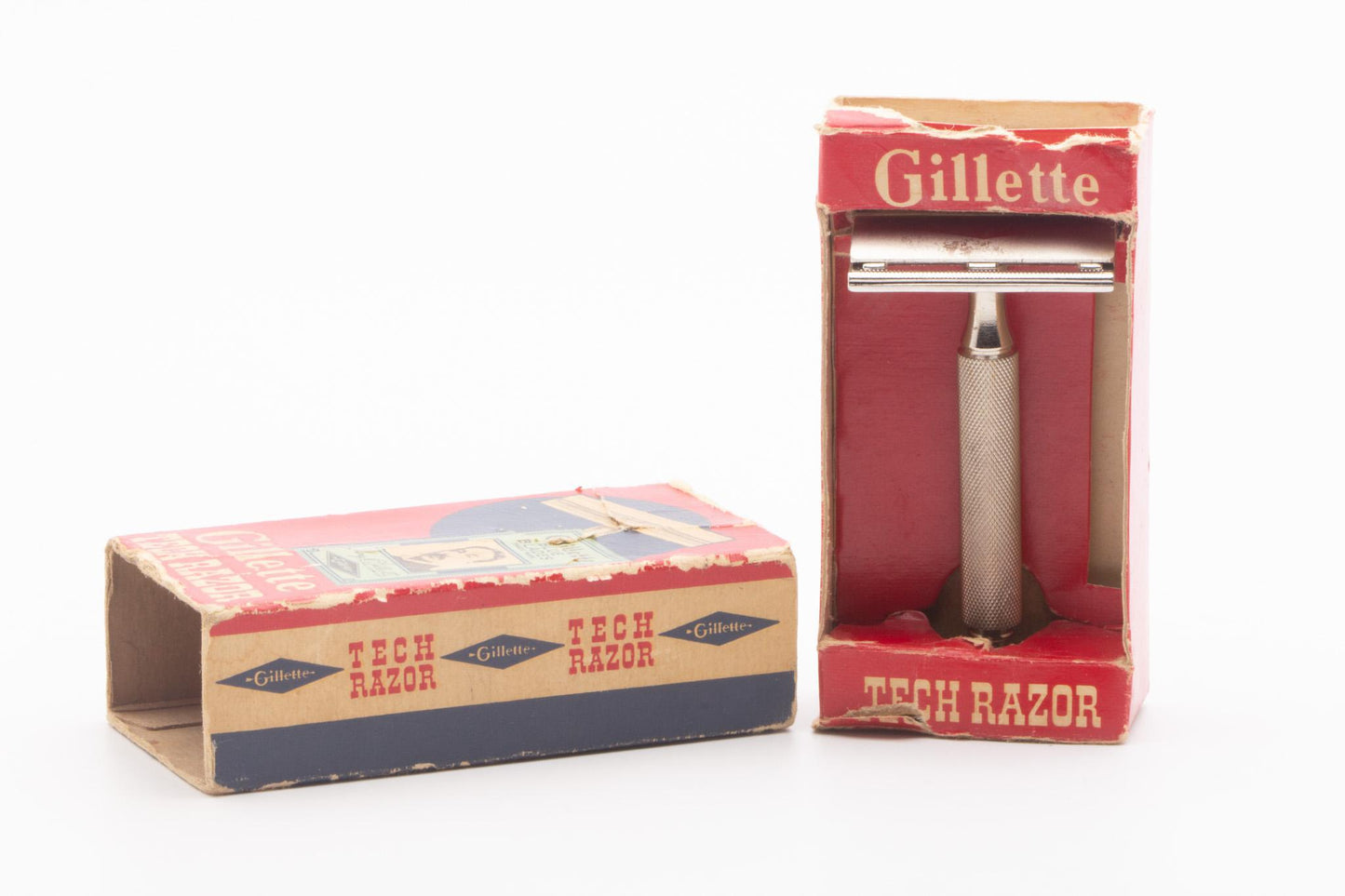 1978 Y2 Gillette Ball End Tech DE Razor Set | Original Condition
