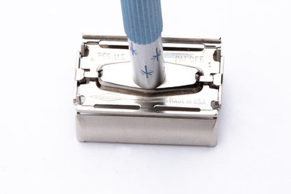 1971 Gillette Blue Star Lady Gillette DE Safety Razor