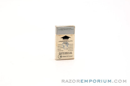 10 Gillette Silver Stainless Double Edge - New Old Stock (NOS) Razor Blades