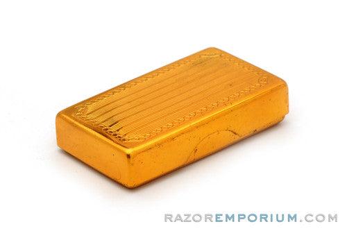 1930's Gillette Blade Bank - Original Gold