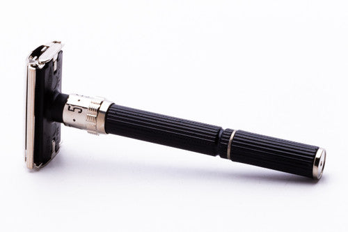 1977 X1 Gillette Super Adjustable "Black Beauty" Safety Razor | Factory Nickel Revamp