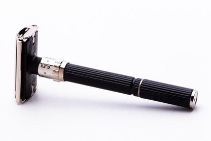 1977 X1 Gillette Super Adjustable "Black Beauty" Safety Razor | Factory Nickel Revamp