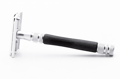 Feather Wood Handle Stainless Double Edge Razor
