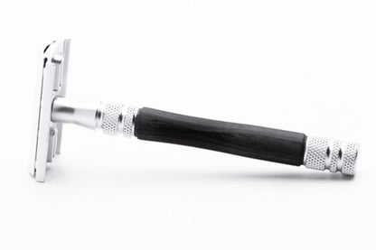 Feather Wood Handle Stainless Double Edge Razor
