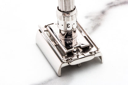 1967 M3 Gillette Slim Adjustable Double Edge Safety Razor  | Rhodium Revamp