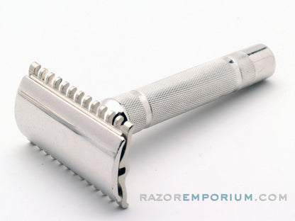 1930's Gillette NEW Short Comb Double Edge Safety Razor | Factory Nickel Revamp