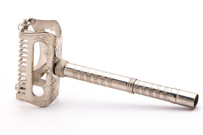 J.R Torrey Razor Co. Lather Catcher Safety Razor With Blade | Original Condition