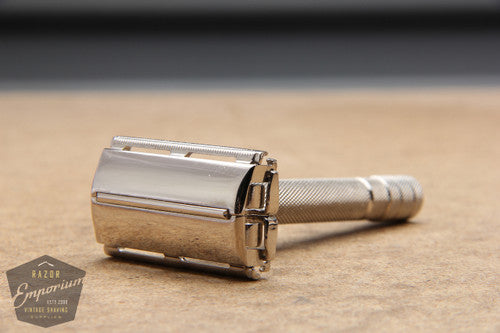 Gillette 1940's Notched Super Speed Safety Razor ** Nickel REVAMPED
