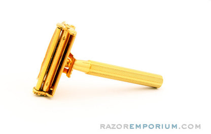 Valet Auto Strop Gold Razor Set w/ Box New Old Stock