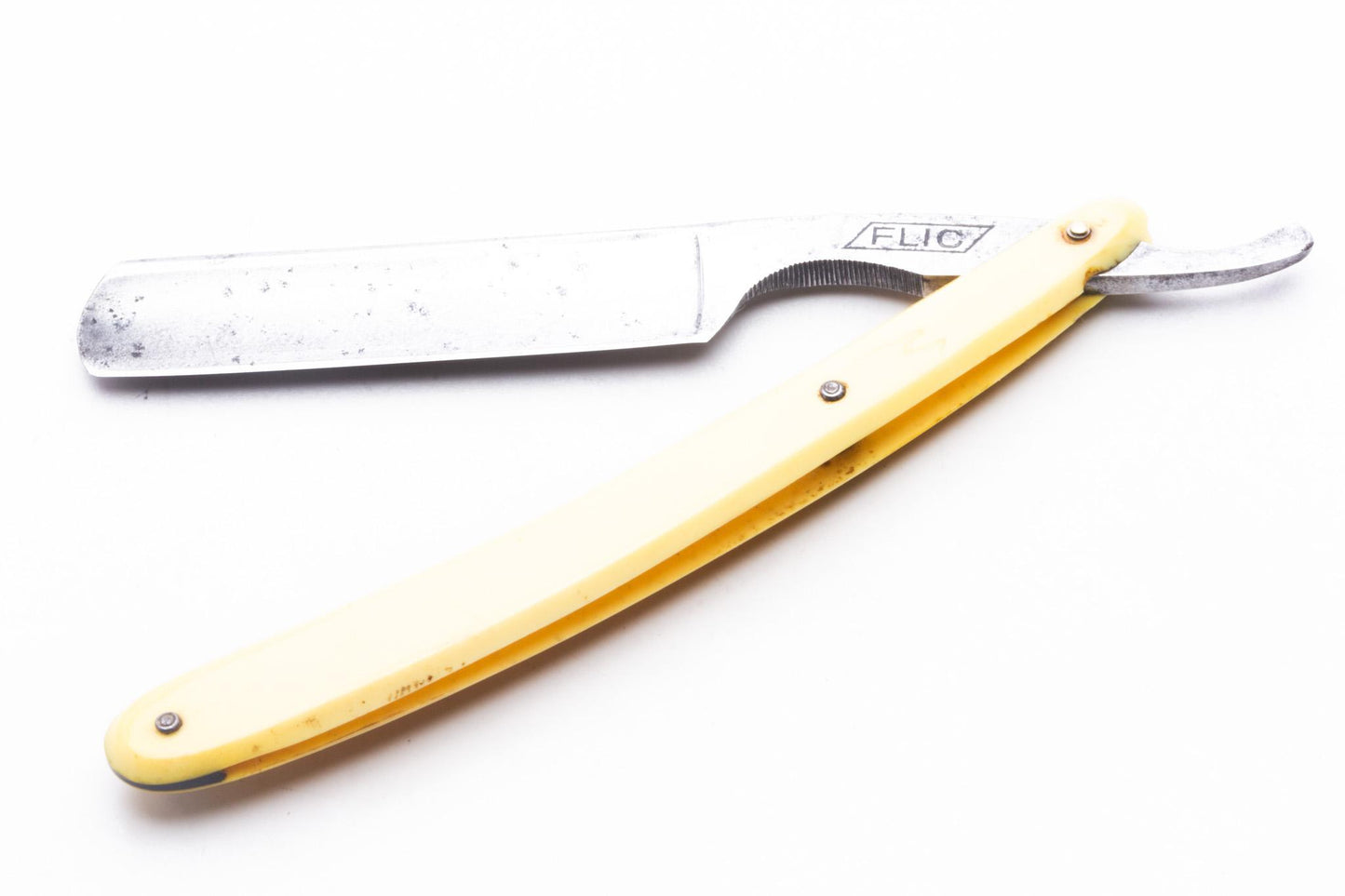 6/8" Vintage Restored Flic SilverSteel Straight Razor