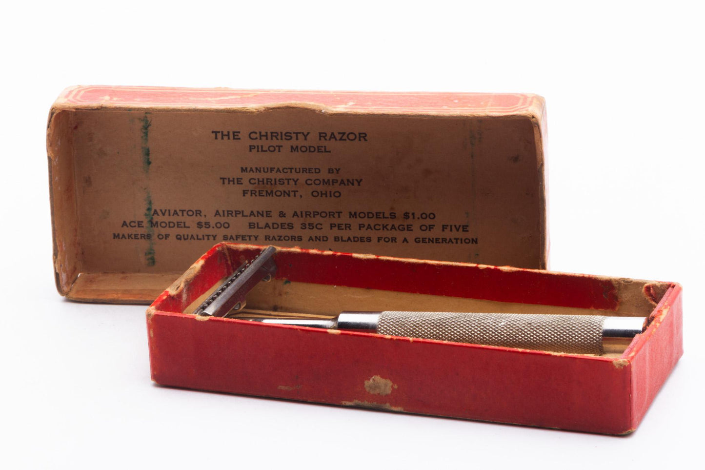 1920's Christy Open Comb Single Edge Safety Razor | Original Condition