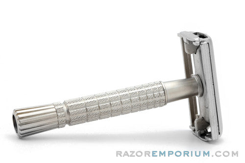 1964 Gillette Flare Tip DE Super Speed Safety Razor J1 | Factory Nickel Revamp