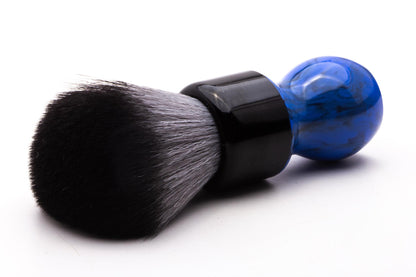 Maggards | Blue Resin Handle Two Band Badger Fan Knot Shaving Brush, 24mm | Pre-Owned