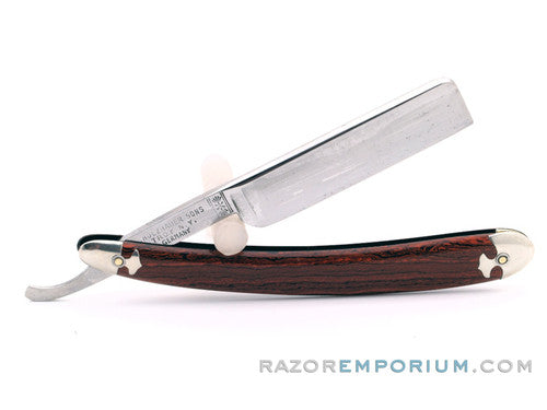 5/8" L. Holzhauer Sons "Gilt Edge" New York Straight Razor w/ Original Scales