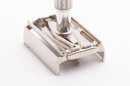 1956 B3 Gillette Blue Tip Light Double Edge Super Speed Razor Set | Original Condition