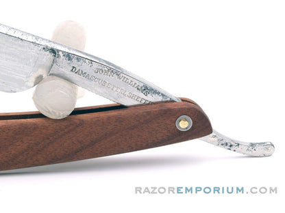 5/8" John Williams "Damascus Steel" Straight Razor w/ Cocobello Wood | Sheffield