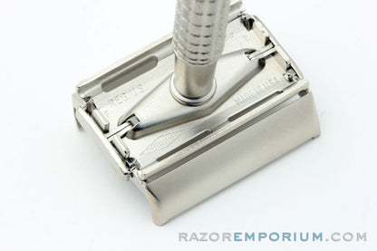 1960 Gillette Flare Tip Super Speed Safety Razor | Satin Nickel Revamp