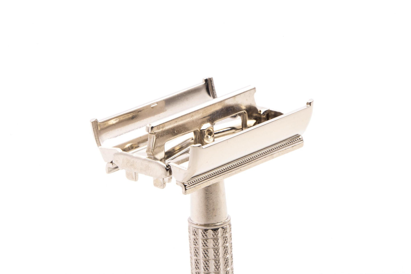 1964 J1 Gillette Flare Tip Super Speed Safety Razor | Factory Nickel Revamp